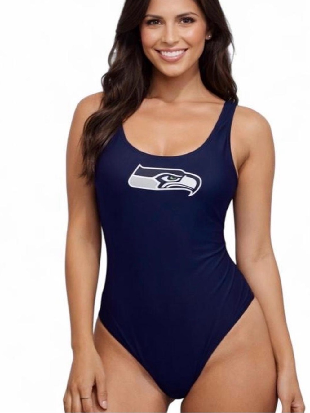 Seattle Seahawks NFL Team Apparel One-Piece Swimsuit | Size: Large